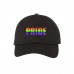 PRIDE BLOCK Dad Hat Low Profile Embroidered Rainbow Baseball Caps  Many Colors  eb-47377637